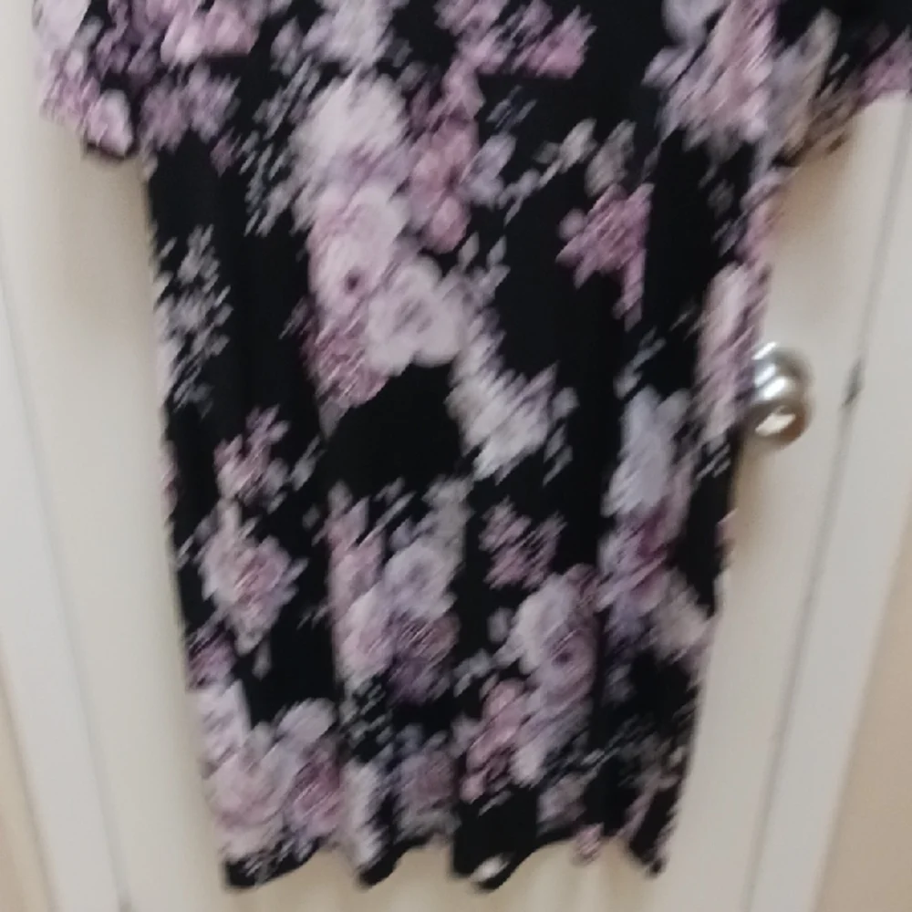 Connected Apparel Black and Pink Floral Dress - Picture 9 of 10